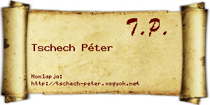 Tschech Péter névjegykártya